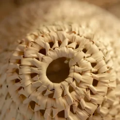 Abat-jour cône feuilles de palmier