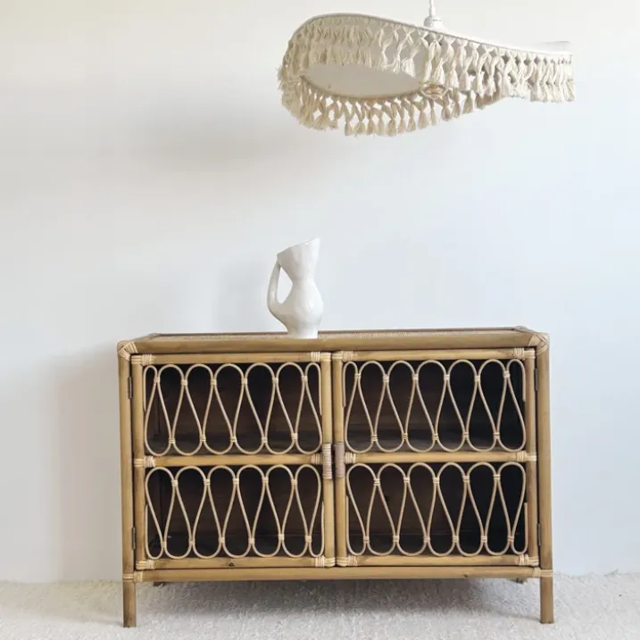 Abat-jour en coton naturel pour suspension