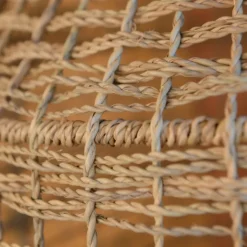 Abat-jour fibres roulées ajourées dôme