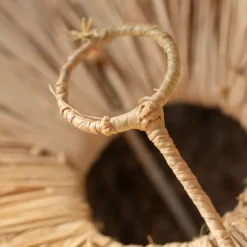 Abat-jour parasol raphia Japandi