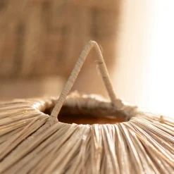 Abat-jour parasol raphia volanté