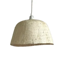 Abat-jour suspension en papier mâché naturel D41
