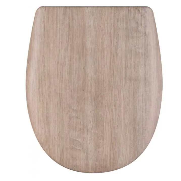 Abattant déclipsable effet bois