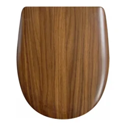 Abattant double effet noyer