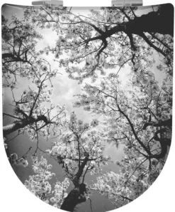 Abattant Double OLFA Descente Assistée "Arbres en Fleurs"