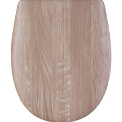 Abattant easy clip descente assistée style bois naturel