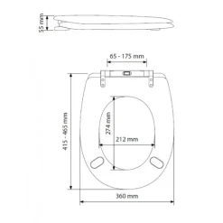 Abattant easy clip descente assistée style bois naturel