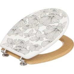 Abattant toilette esprit floral