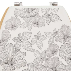 Abattant toilette esprit floral