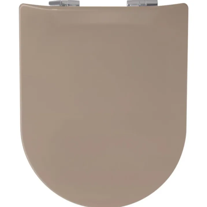 Abattant uni wood slim double avec descente assistée