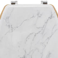 Abattant WC bois à effet marbre