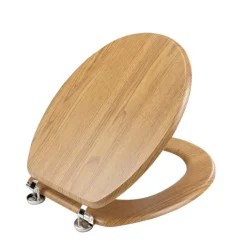 Abattant wc à effet bois