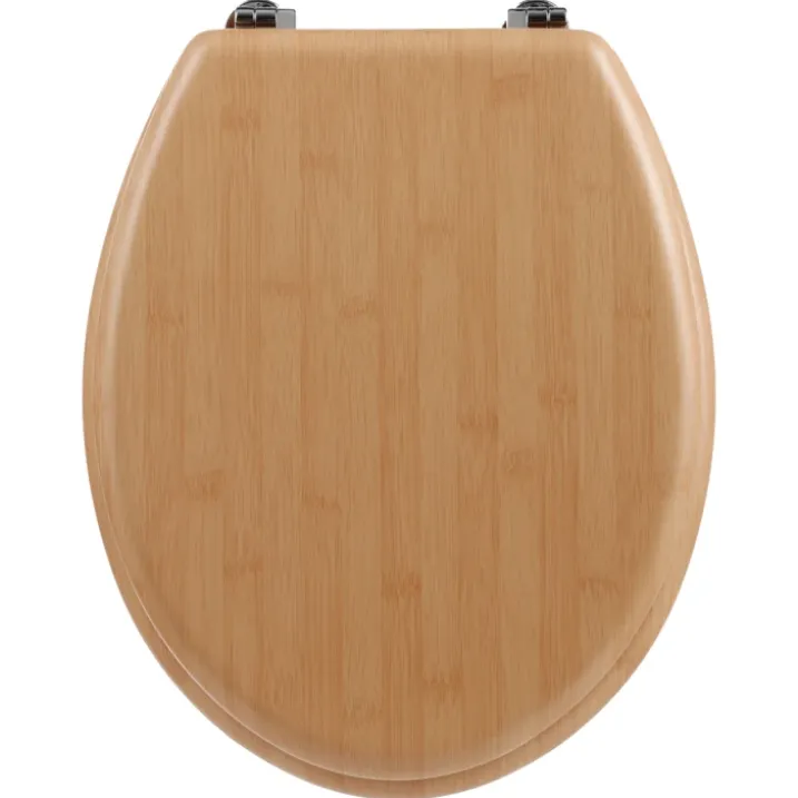 Abattant WC en bois effet bambou