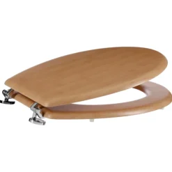 Abattant WC en bois effet bambou