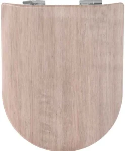 Abattant wood slim avec descente assistée effet bois naturel