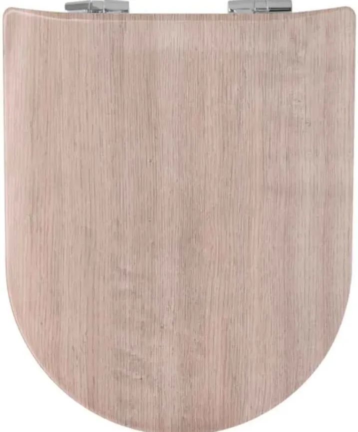 Abattant wood slim avec descente assistée effet bois naturel