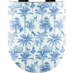 Abattant wood slim déclipsable esprit palmeraie