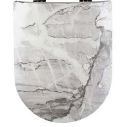 Abattant wood slim déclipsable au style marbré