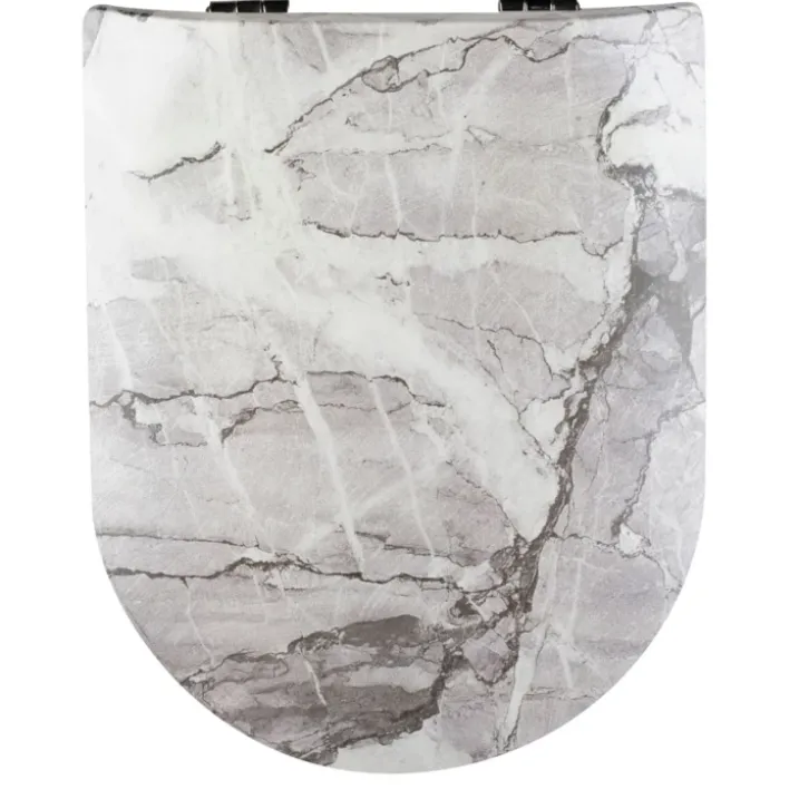 Abattant wood slim déclipsable au style marbré