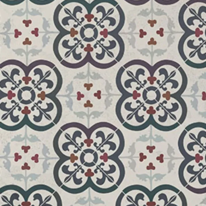 Abattant wood slim déclipsable à motifs carreaux de faïence
