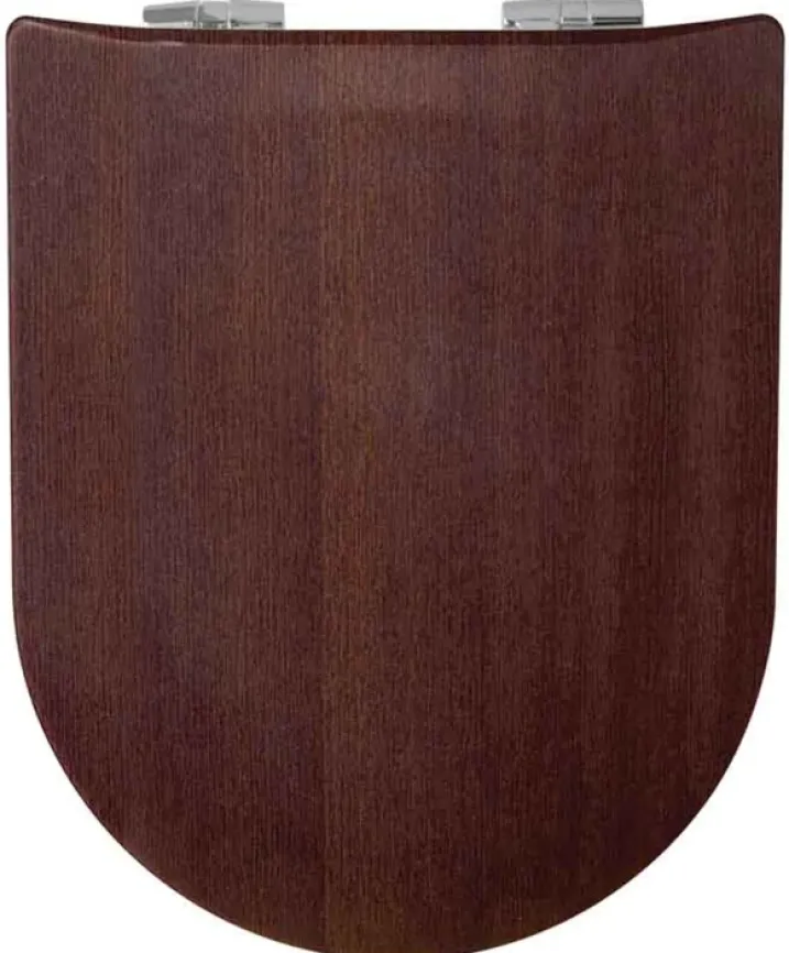 Abattant wood slim déclipsable en bois foncé