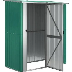 Abri de jardin avec porte verrouillable en acier galvanisé