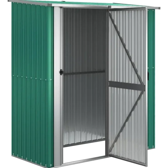 Abri de jardin avec porte verrouillable en acier galvanisé