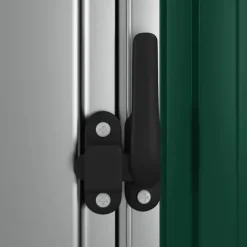 Abri de jardin avec porte verrouillable en acier galvanisé