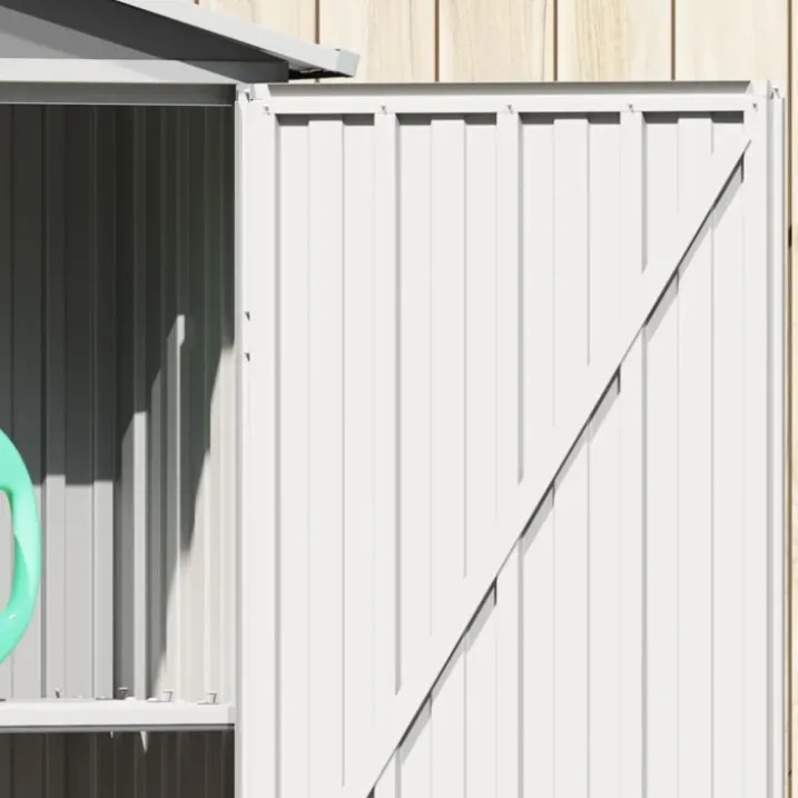 Abri de jardin compact en acier galvanisé