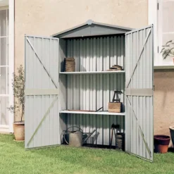 Abri de jardin compact en acier galvanisé