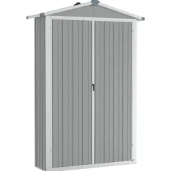 Abri de jardin compact en acier galvanisé