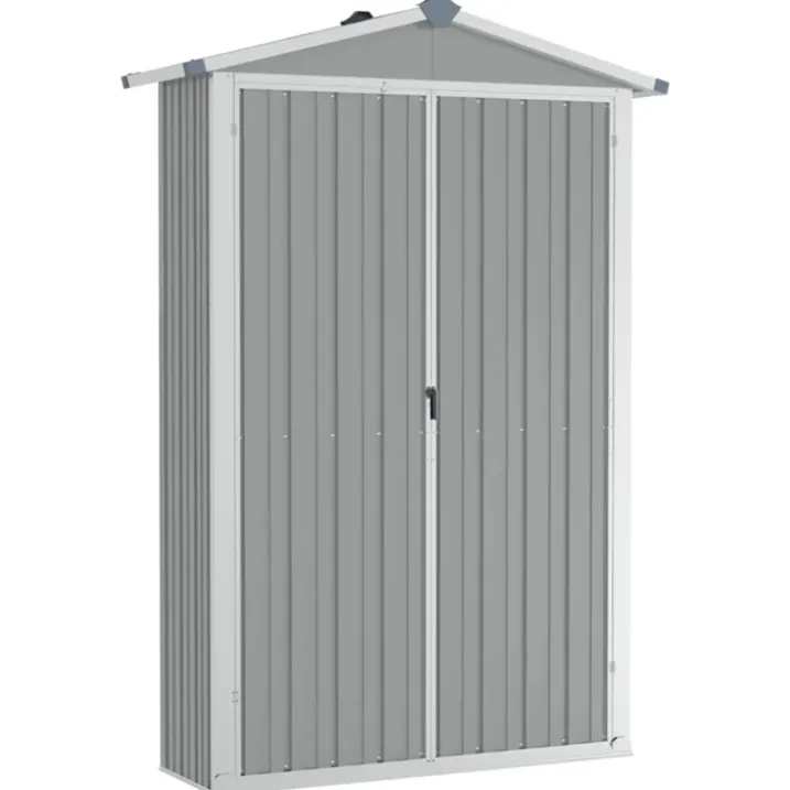 Abri de jardin compact en acier galvanisé