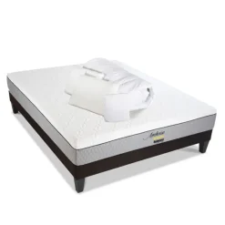 AMBOISE - Matelas mémoire de forme + sommier bois - ferme