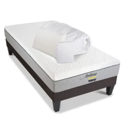 AMBOISE - Matelas mémoire de forme + sommier bois - ferme