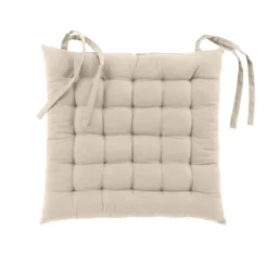 Assise matelassée en coton et polyester recyclé