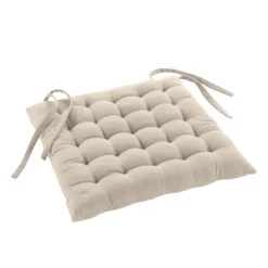 Assise matelassée en coton et polyester recyclé