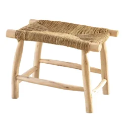 Banc bois naturel Japandi