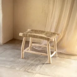 Banc bois naturel Japandi