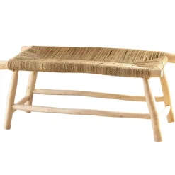 Banc bois naturel Japandi