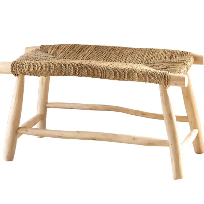 Banc bois naturel Japandi
