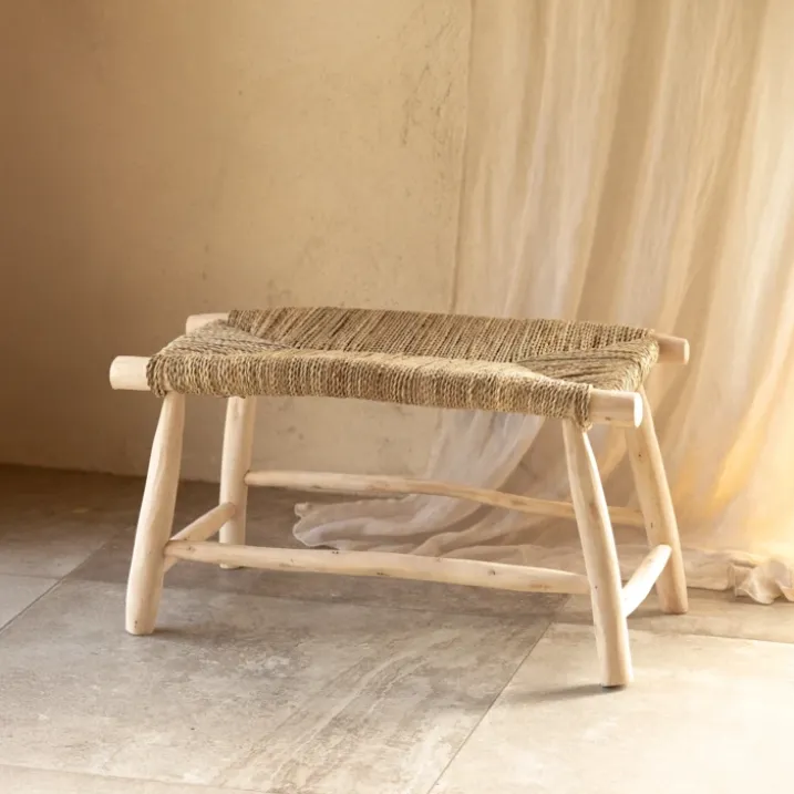 Banc bois naturel Japandi