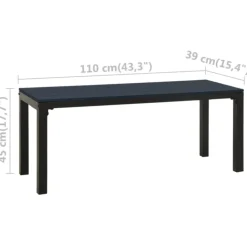 Banc de jardin acier