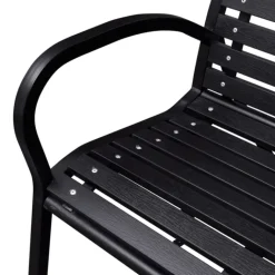 Banc de jardin au style industriel