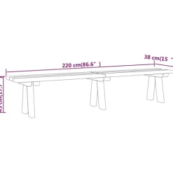 Banc de jardin en bois