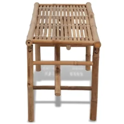 Banc de jardin pliable en bambou