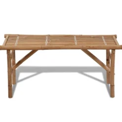 Banc de jardin pliable en bambou