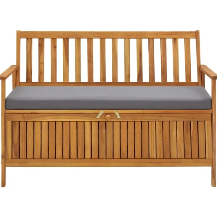 Banc de rangement de jardin en acacia