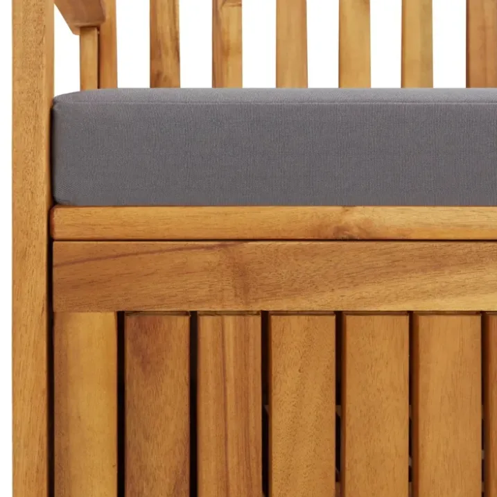 Banc de rangement de jardin en acacia