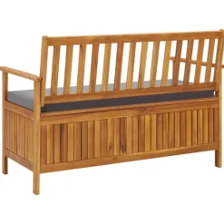 Banc de rangement de jardin en acacia
