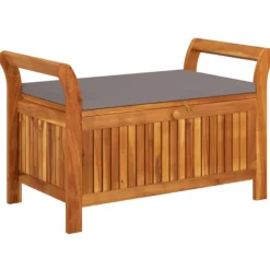 Banc de rangement extérieur en acacia